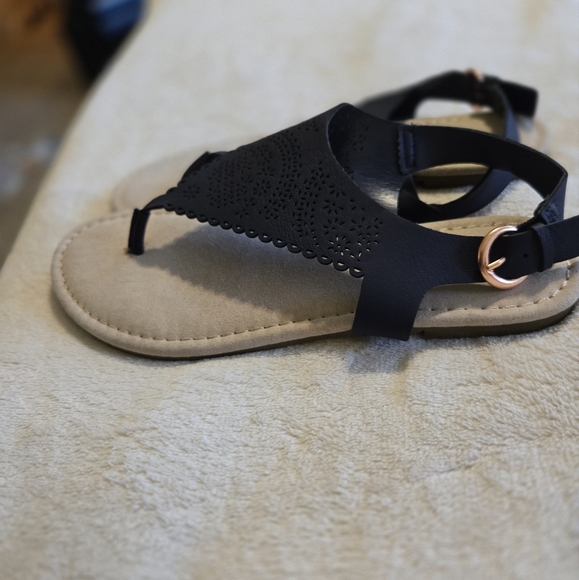 Lauren Conrad Navy Sandals like new - Picture 2 of 7